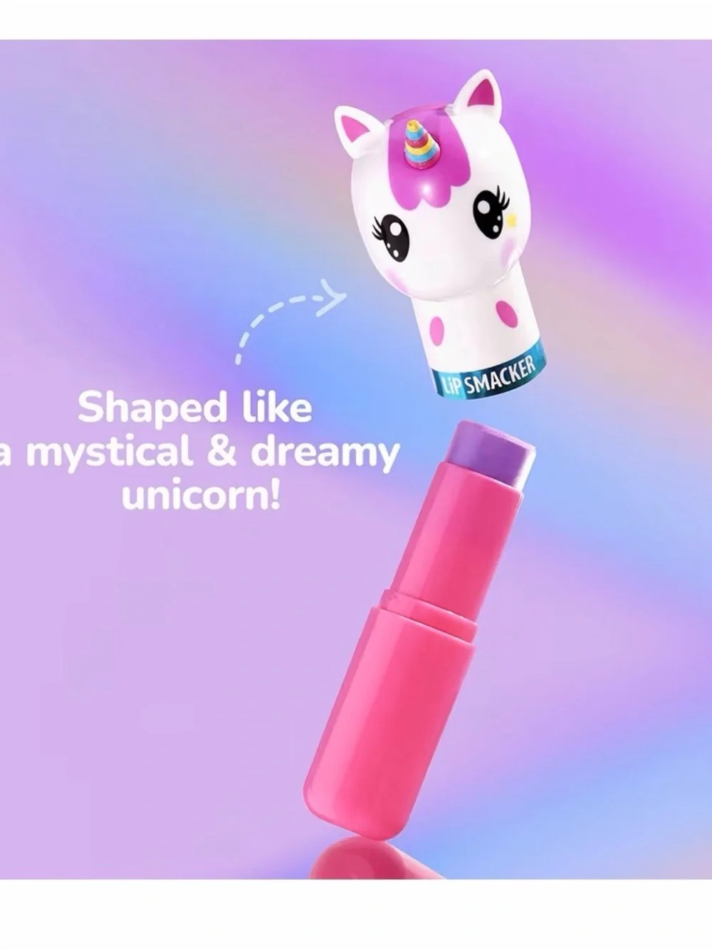 NWT Lippy Pals Unicorn Magic Pink Lip Balm Lip Smacker